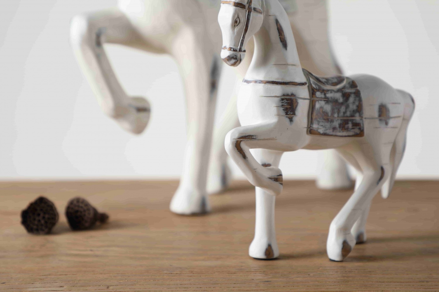 Nordic modern decoration resin crafts ornaments office living room white horse animal table ornament home decoration