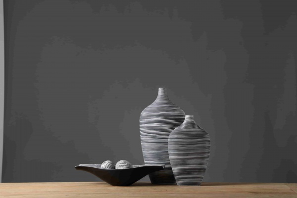 Unique environmental protection home decor ceramic resin vase nordic decorative flower vase for home decor
