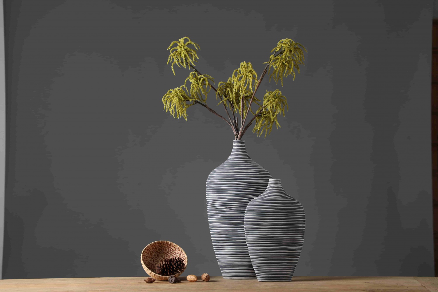 Unique environmental protection home decor ceramic resin vase nordic decorative flower vase for home decor
