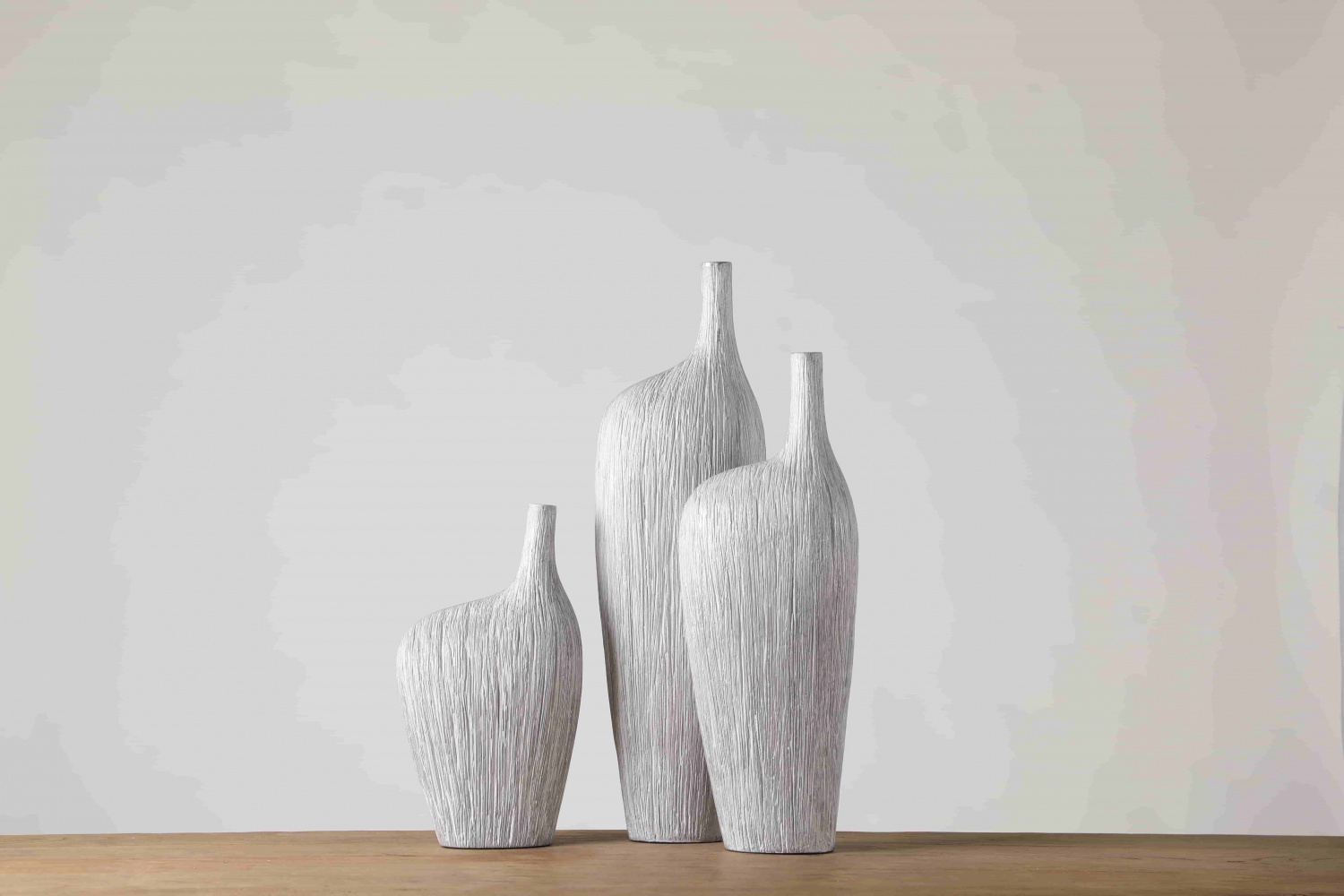 Creative Modern Living Room Vase Ornament Home Desktop Decoration Resin Crafts White Flower Vase