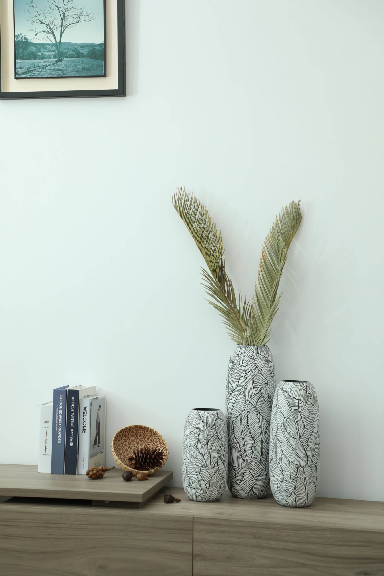 Modern nordic table decor vases set resin antique vase decorative home decoration flower vase