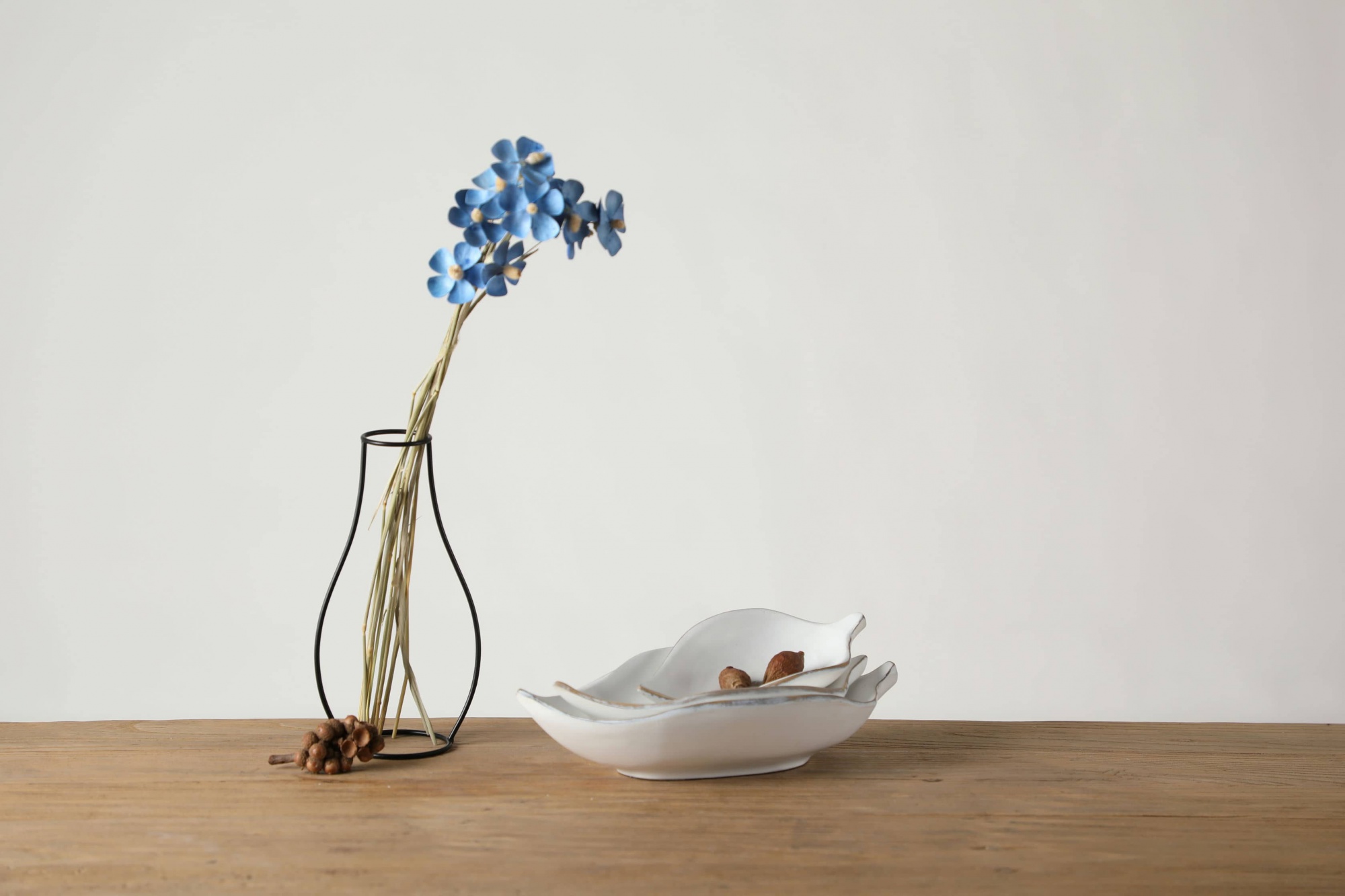 Nordic style leaf creative imitation copper rubbed resin crafts