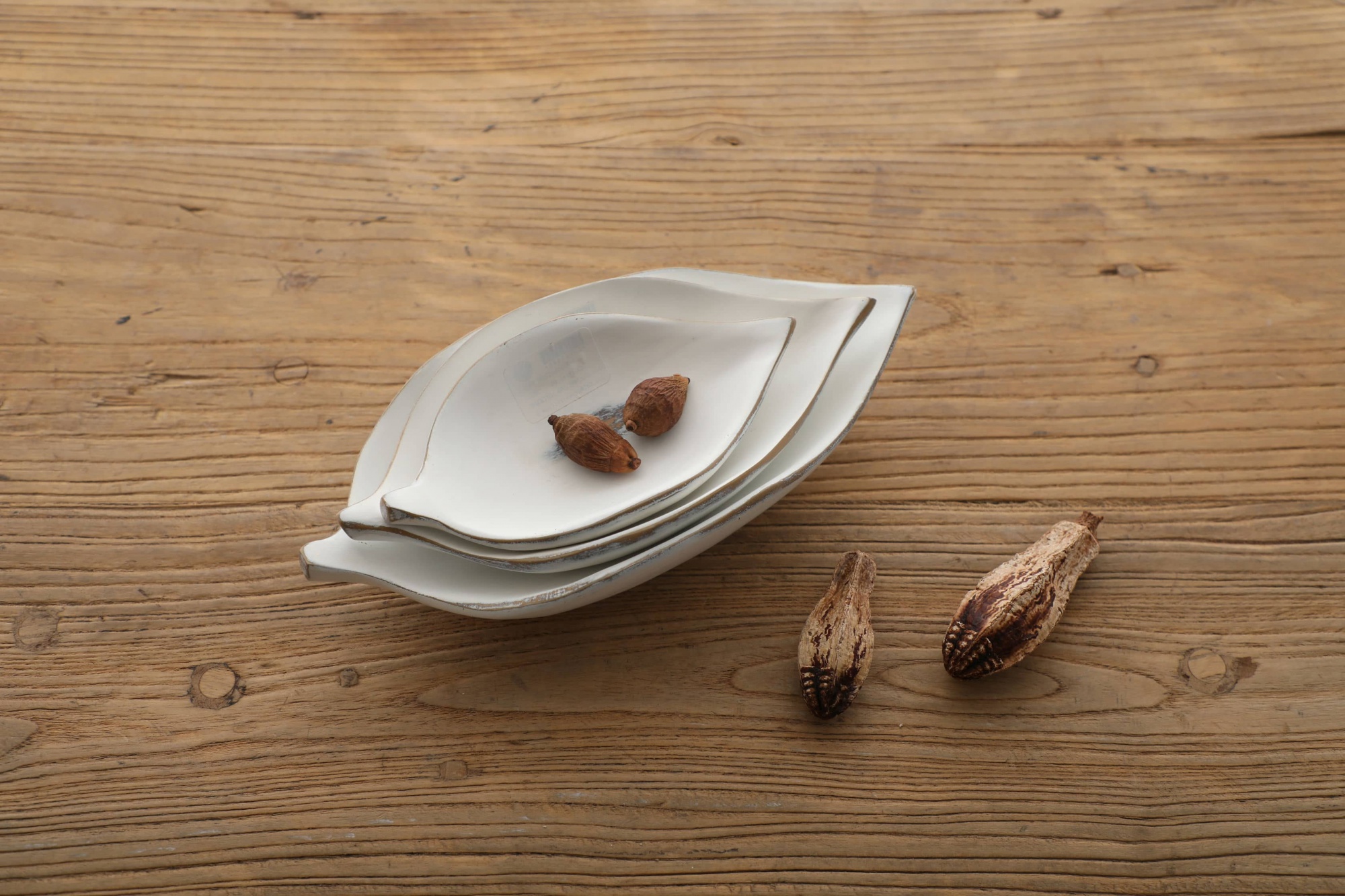 Nordic style leaf creative imitation copper rubbed resin crafts