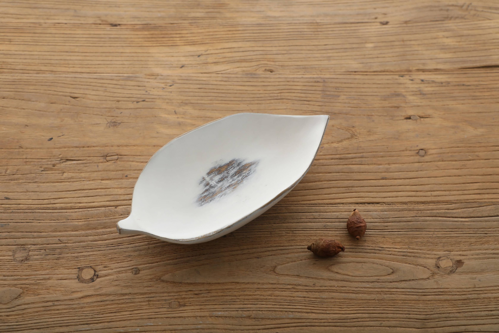 Nordic style leaf creative imitation copper rubbed resin crafts