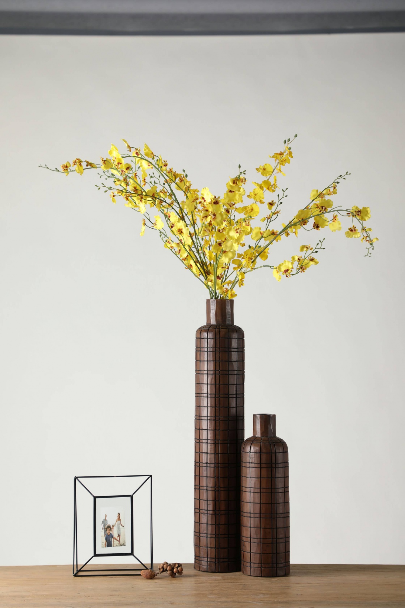 Modern Nordic Resin Art Flower Arrangement Vase Home Decoration Retro Tall Flower Vase For Living Room Decor