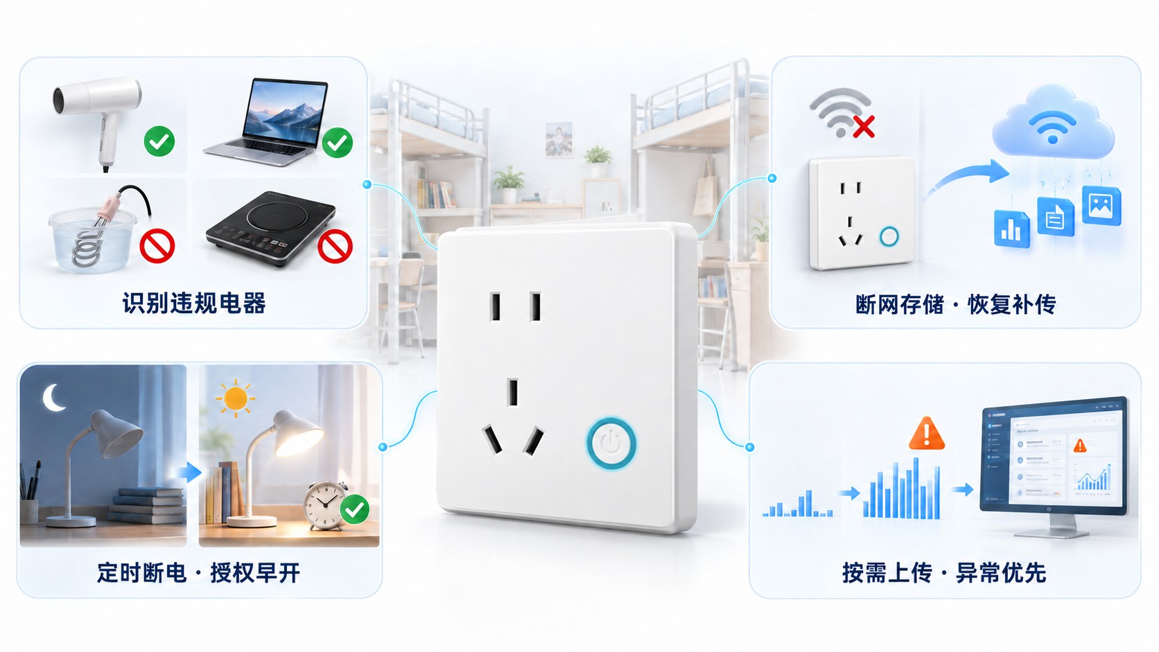 从用电监测到灵活管控：高校宿舍智能用电管理方案
