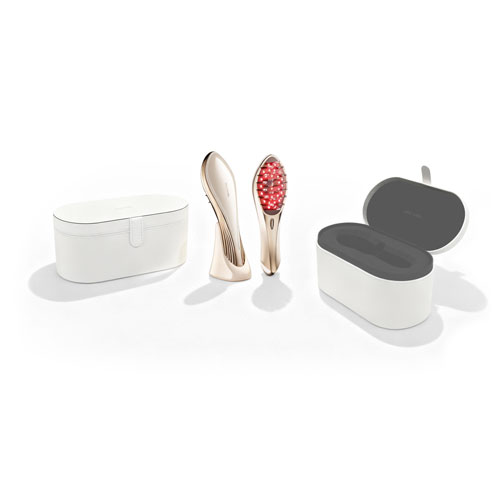 Flip structure hair comb leather box
