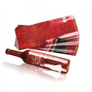 PETG shrink sleeve wrap film labels for wine glass bottles