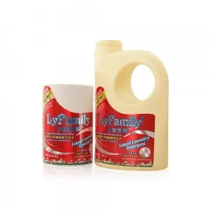 Lithographic PE material laundry detergent pressure sensitive label