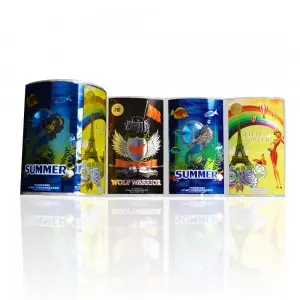 Personalized custom 3D platinum relief self-adhesive label