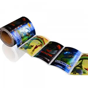 Personalized custom 3D platinum relief self-adhesive label