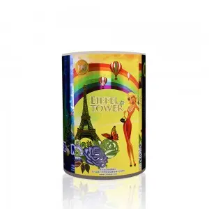 Personalized custom 3D platinum relief self-adhesive label