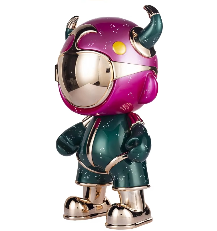 Custom cartoon abstract sculpture resin crafts in store decoration statues