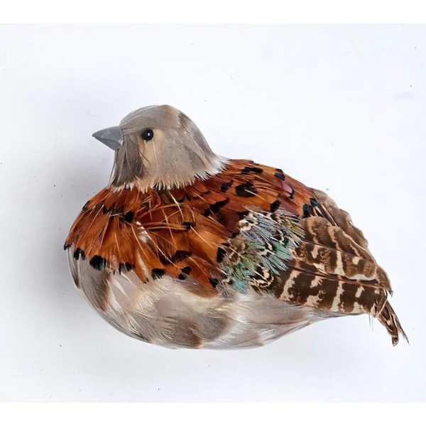 Animal model simulation foam real feather bird model wild bird simulation quail bird crafts ornaments