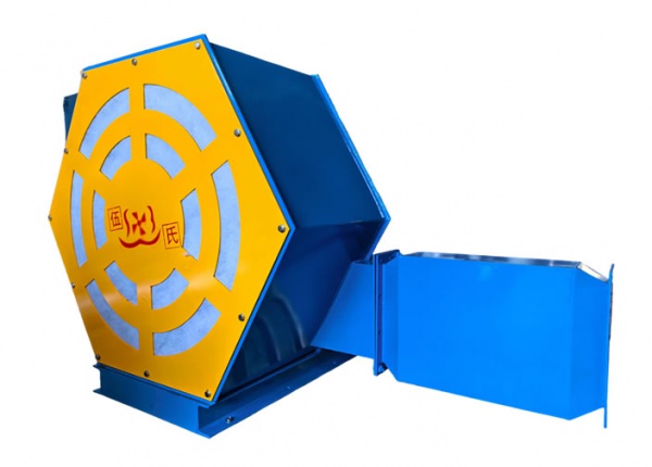 Three suction centrifugal fan