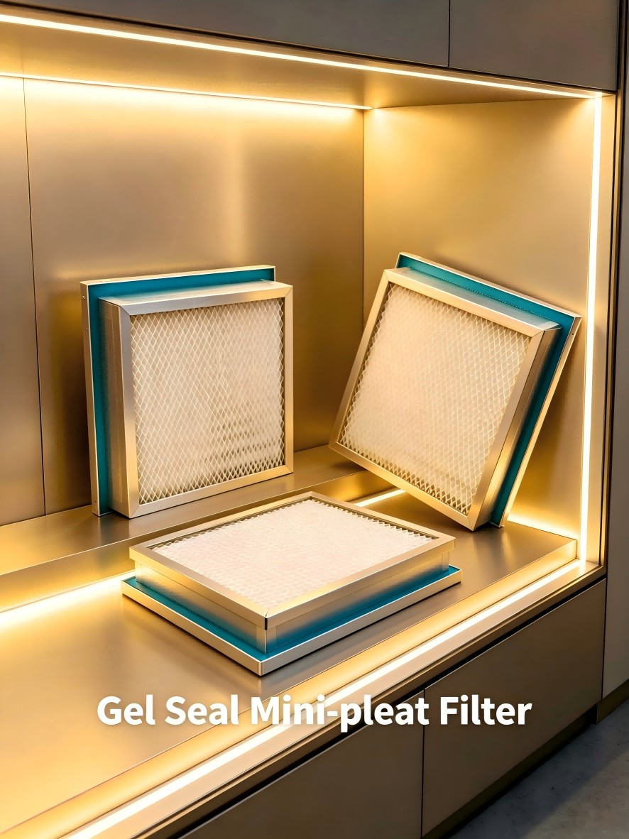 Gel Seal Mini-pleat Filter: Ultimate Leak-Proof HEPA Filtration for Cleanroom