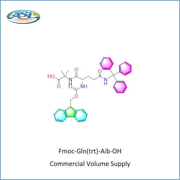 Fmoc-Gln(trt)-Aib-OH