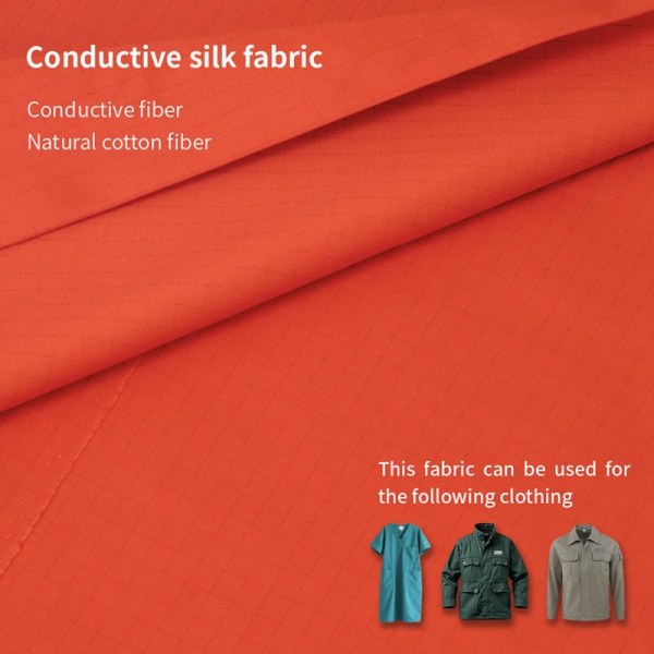 Conductive silk  functional fabric