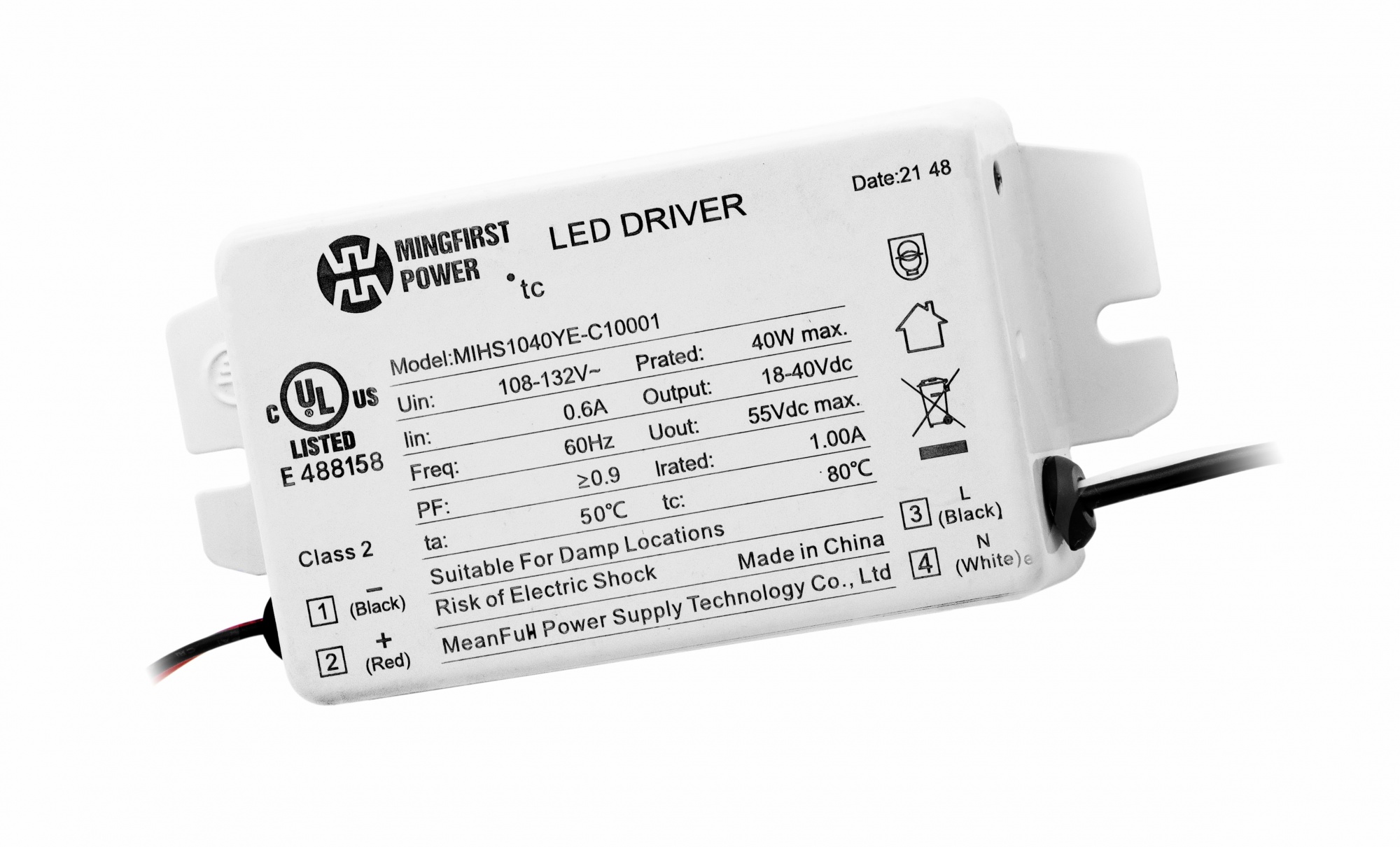 Compact Isolated Triac Dimming Driver UL Standard  0587