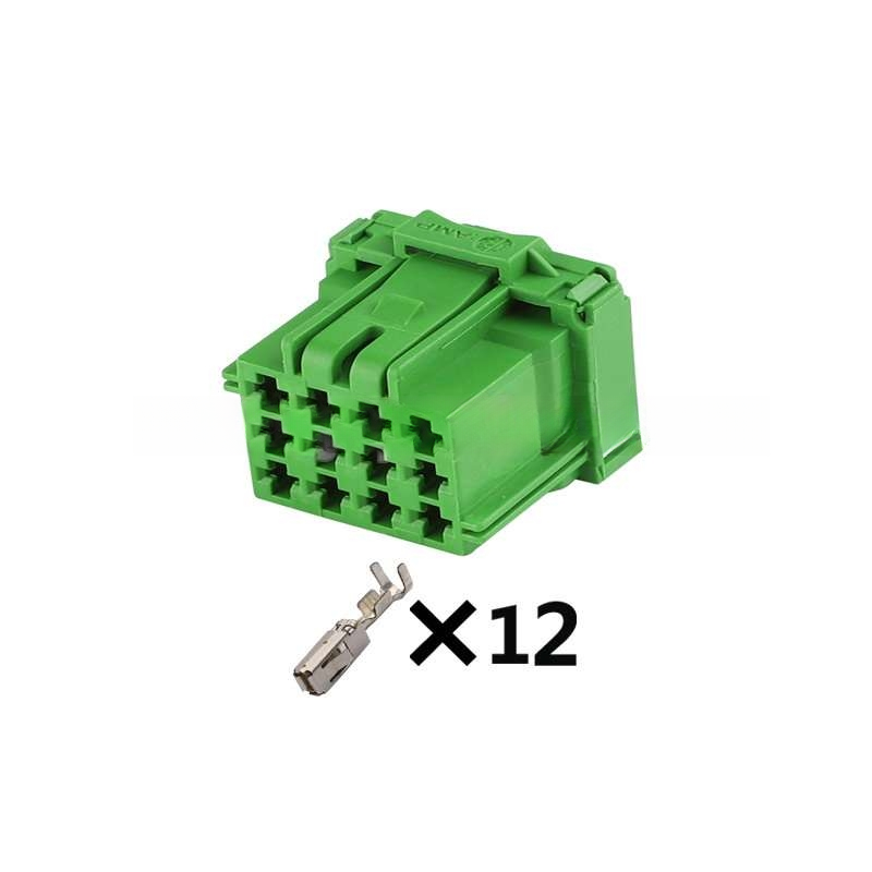TE AMP 12 Way 8-968972-1 Car Electric Wire to Wire Socket Female Receptacle Automotive Connector