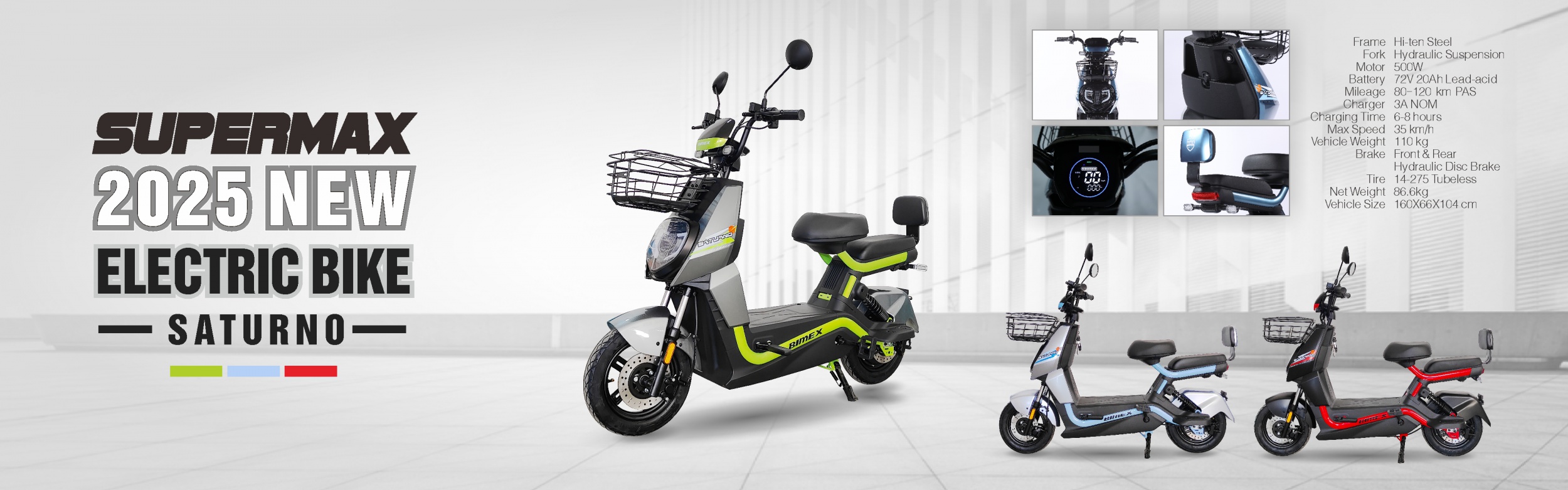 SUPERMAX e Bike folding snowbike 