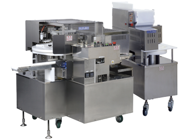 Fully automatic triangular rice ball forming and packaging machine GST-ENC_PNS-GTC