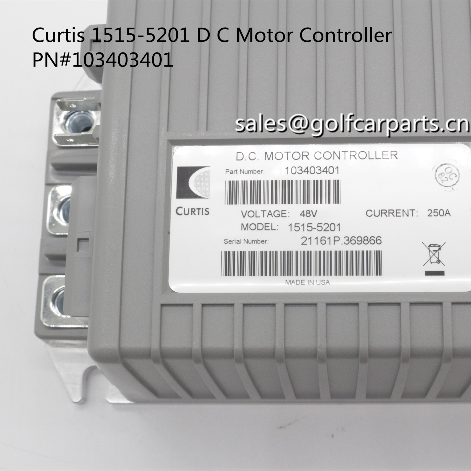 1515-5201 Curtis DC Motor Controller PN#103403401