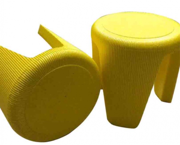 Orange Red Yellow Round EPP Stool, For Home