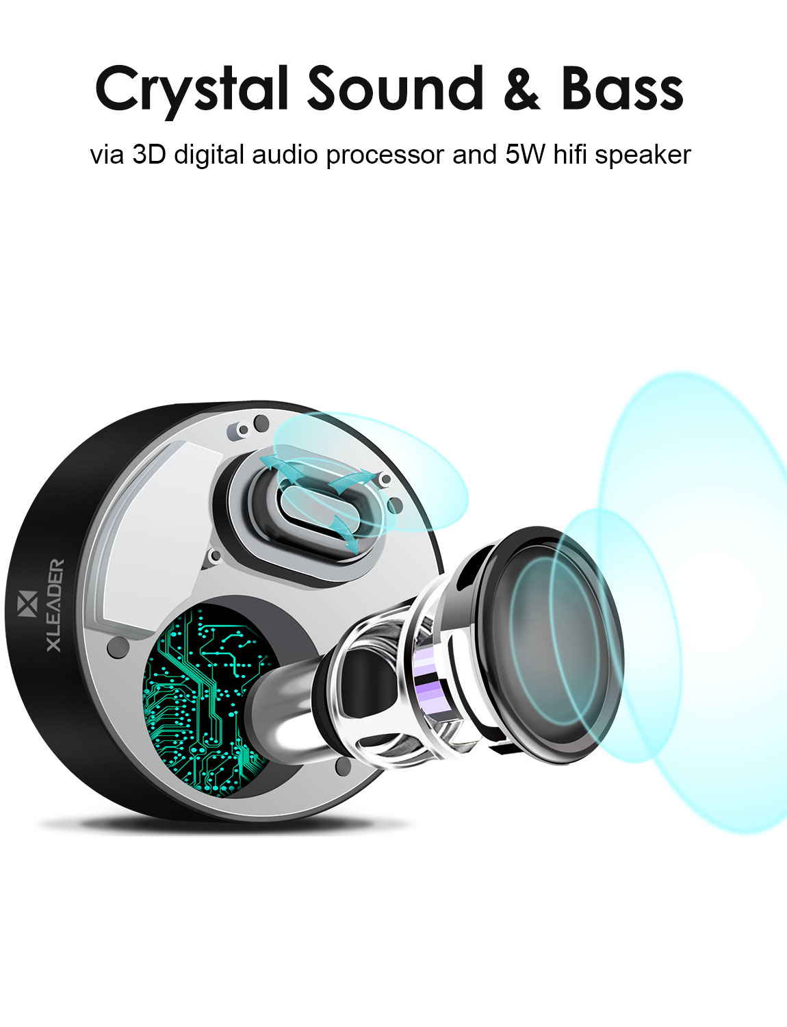 XLeader A8 Bluetooth Speaker-black