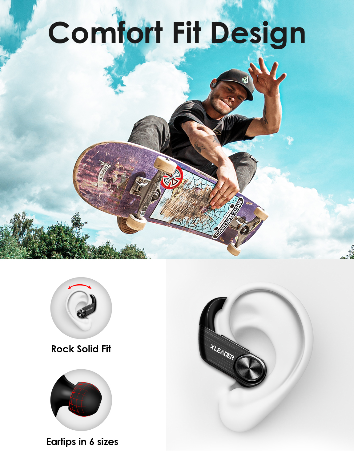 XLeader Sport5 Wireless Earphones