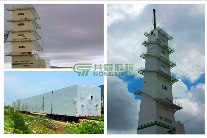 为海泰气体建造的22000m_全液体LNG冷能空分设备