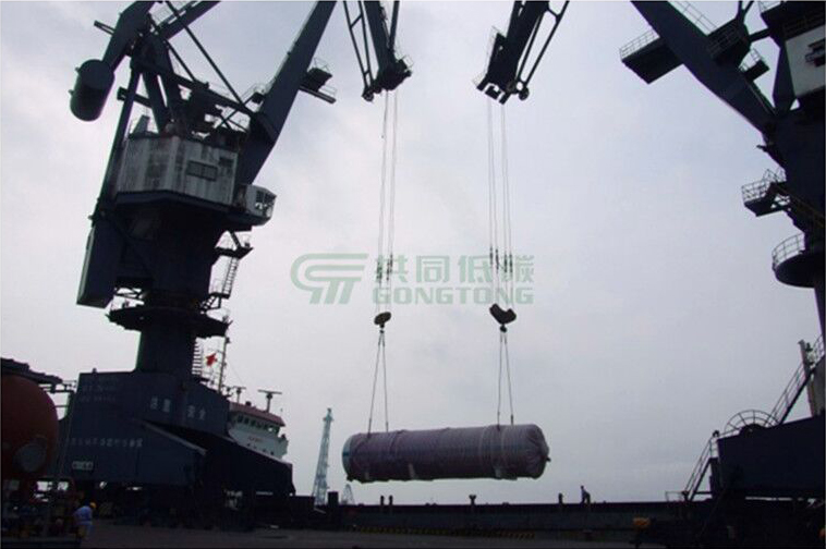 200 cubic meter cryogenic storage tank terminal hoisting site