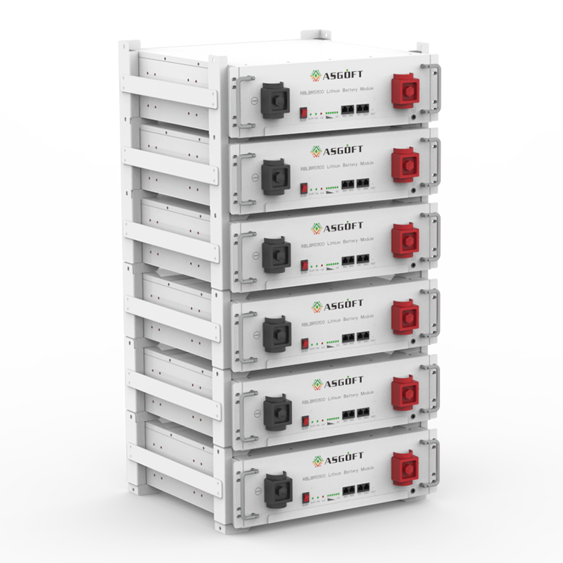 UL Certification 51.2V Stackable LiFePO4 Energy Storage Battery