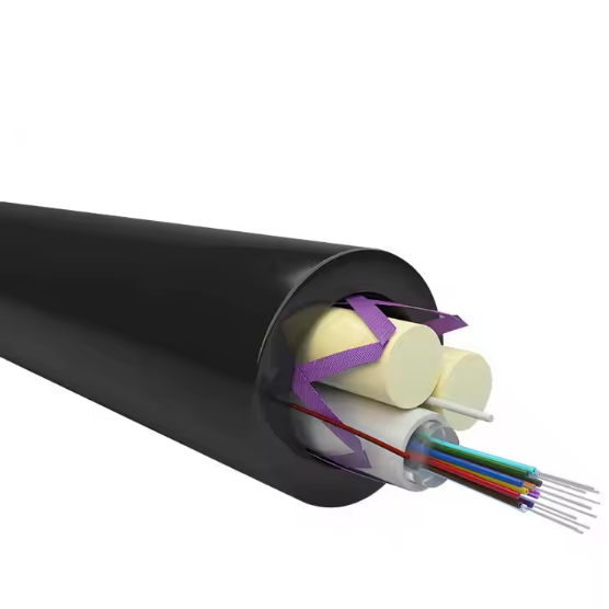 6 12 Cores Mini ADSS cable ASU cable span 80m/100m/120m aerial installation fiber optic cable 