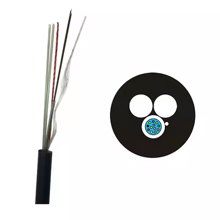 6 12 Cores Mini ADSS cable ASU cable span 80m/100m/120m aerial installation fiber optic cable 