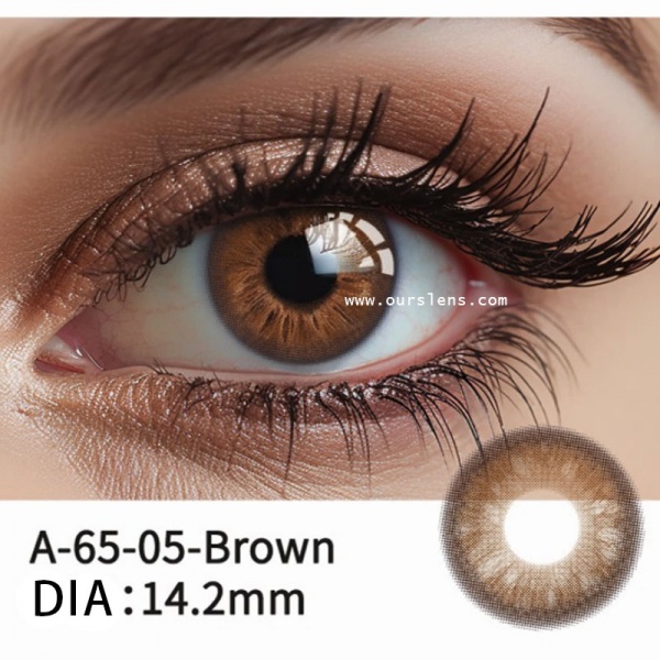 [OEM FACTORY] Color pupil contact lenses soft color round eye circles-BROWN