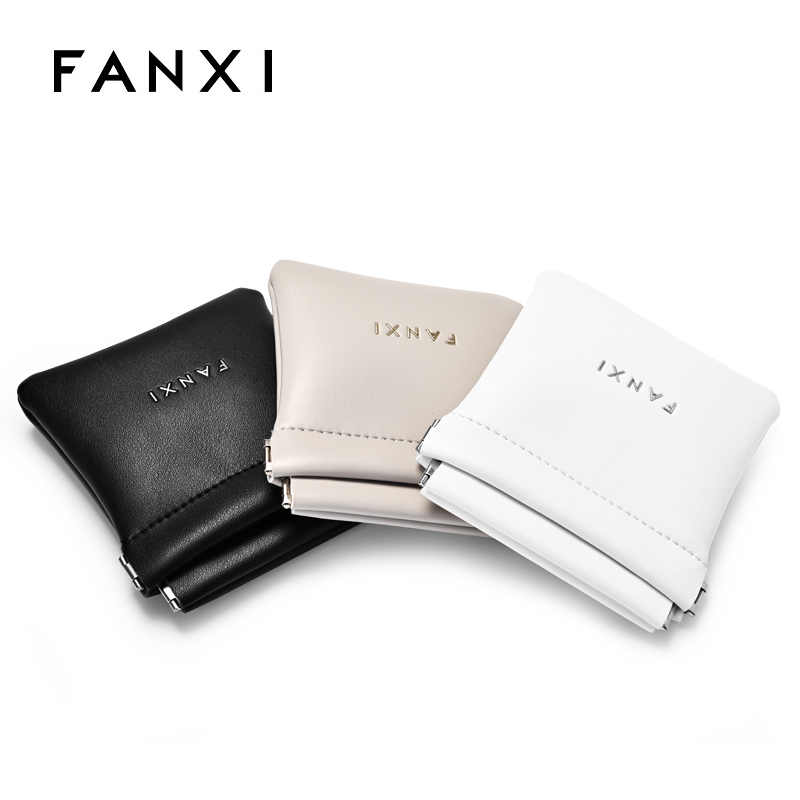 D053 Custom logo/colour PU leather jewelry storage pouch bag