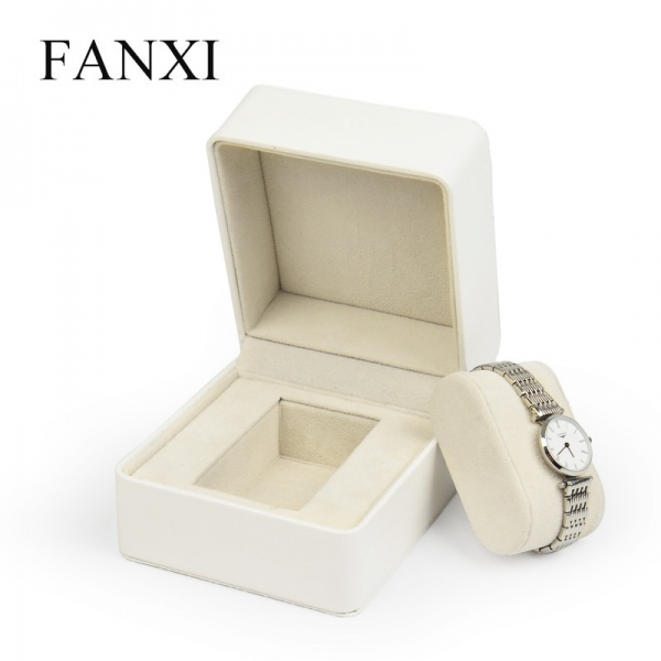 TC-H01425 FANXI factory custom logo luxury white watch storage box