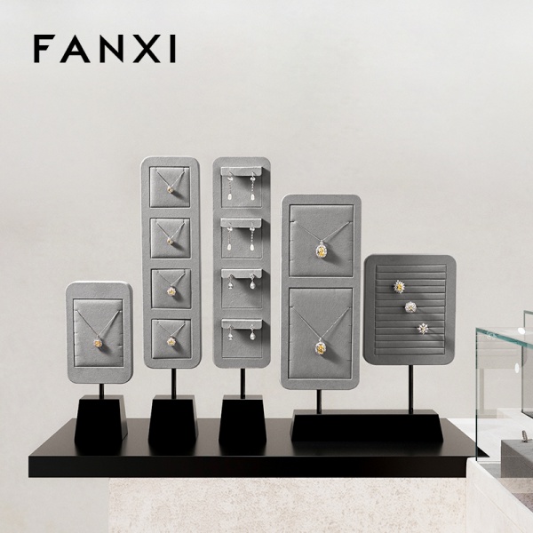 FANXI high quality Black Baking paint jewelry stand