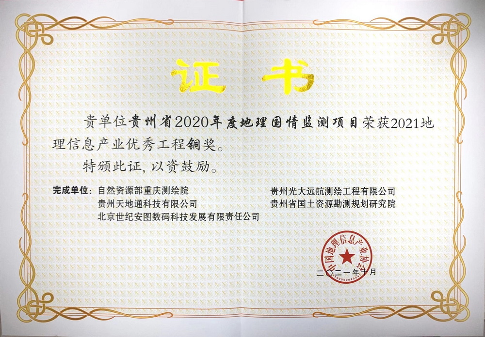 5.2021年地理信息产业***工程铜奖