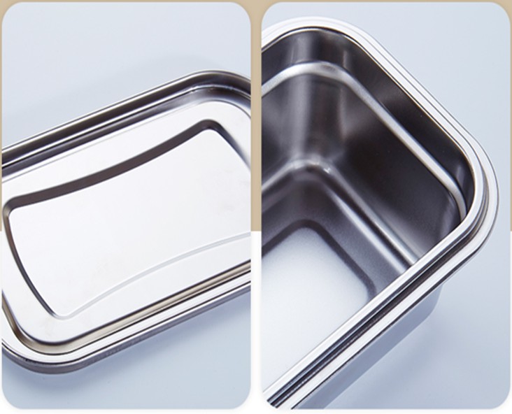 Stainless steel rectangle food container 3.5L