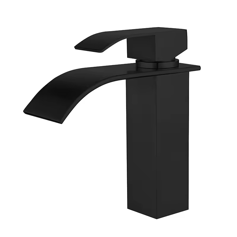 Modern minimalist waterfall faucet, washbasin, basin, hot and cold water waterfall style countertop faucet, hot and cold water faucet