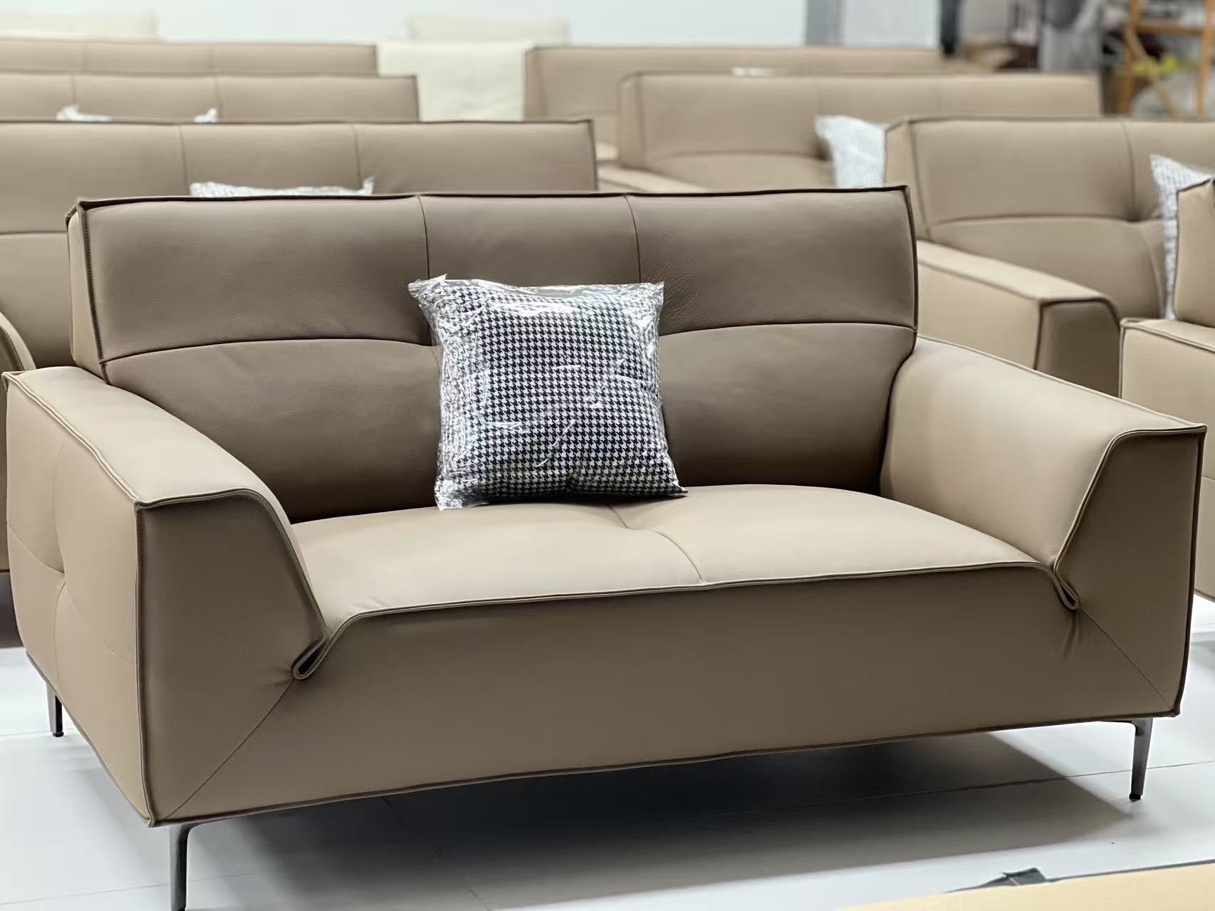 Leather 2 seater sofa
