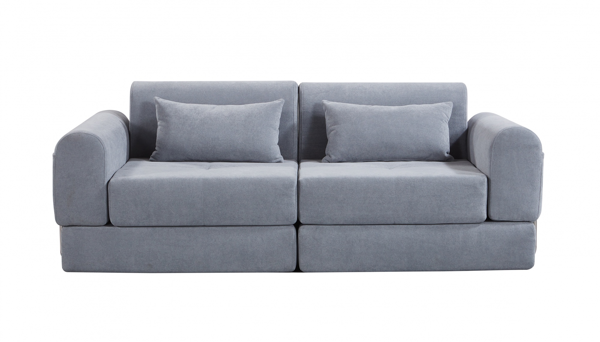 Modular Light Gray Folding Compressed Sofa Bed 