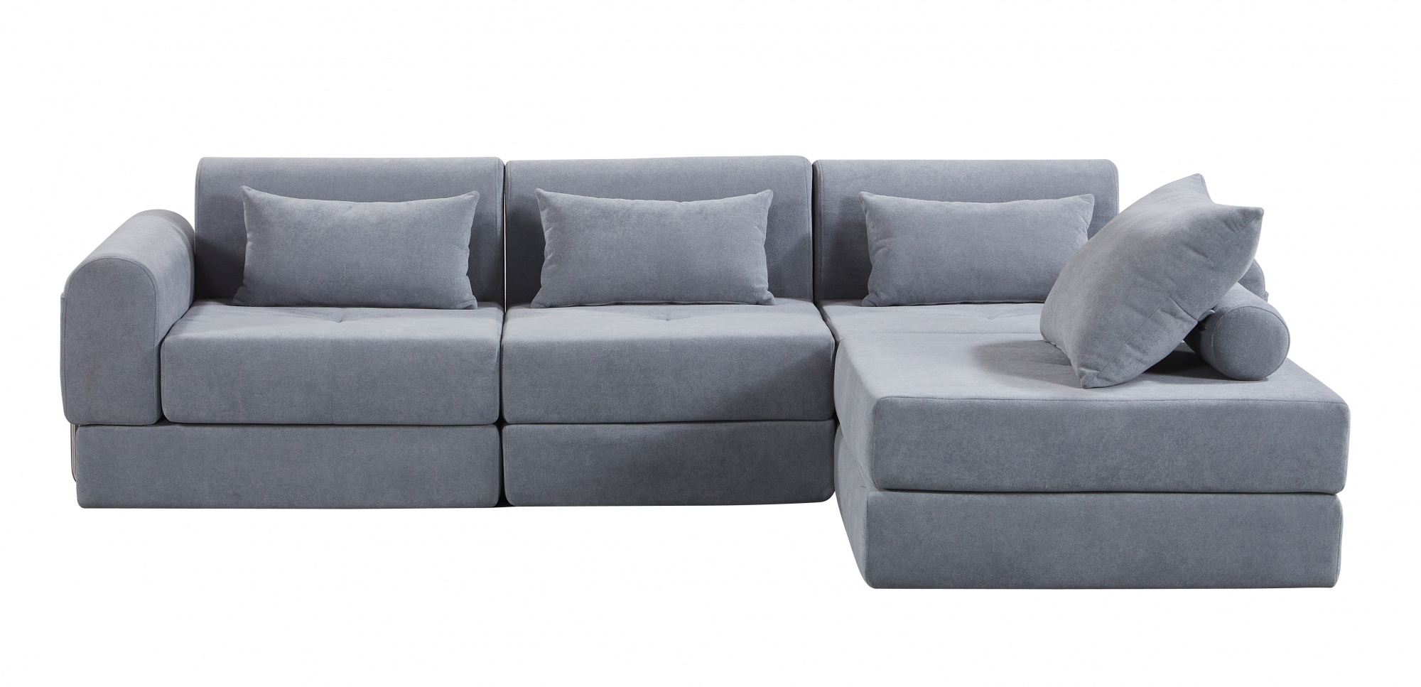Modular Light Gray Folding Compressed Sofa Bed 