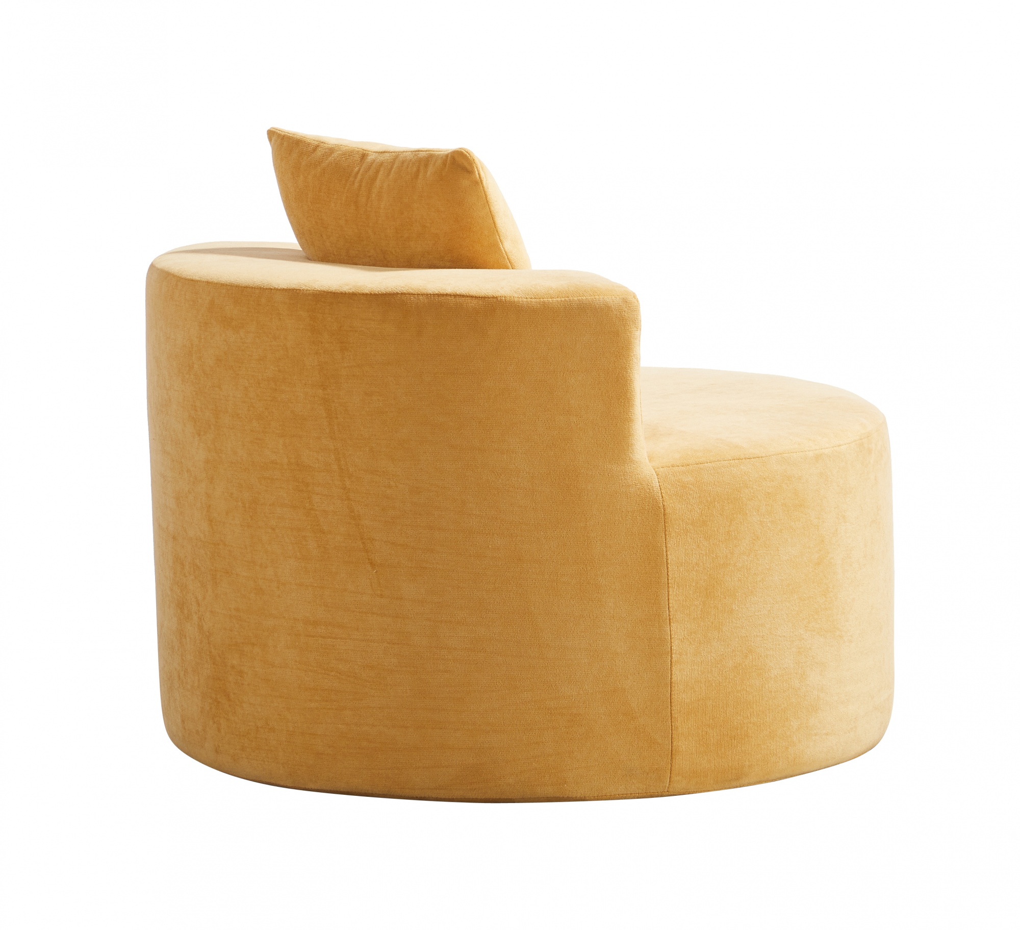 Yellow Round-Shape Compressed Couch