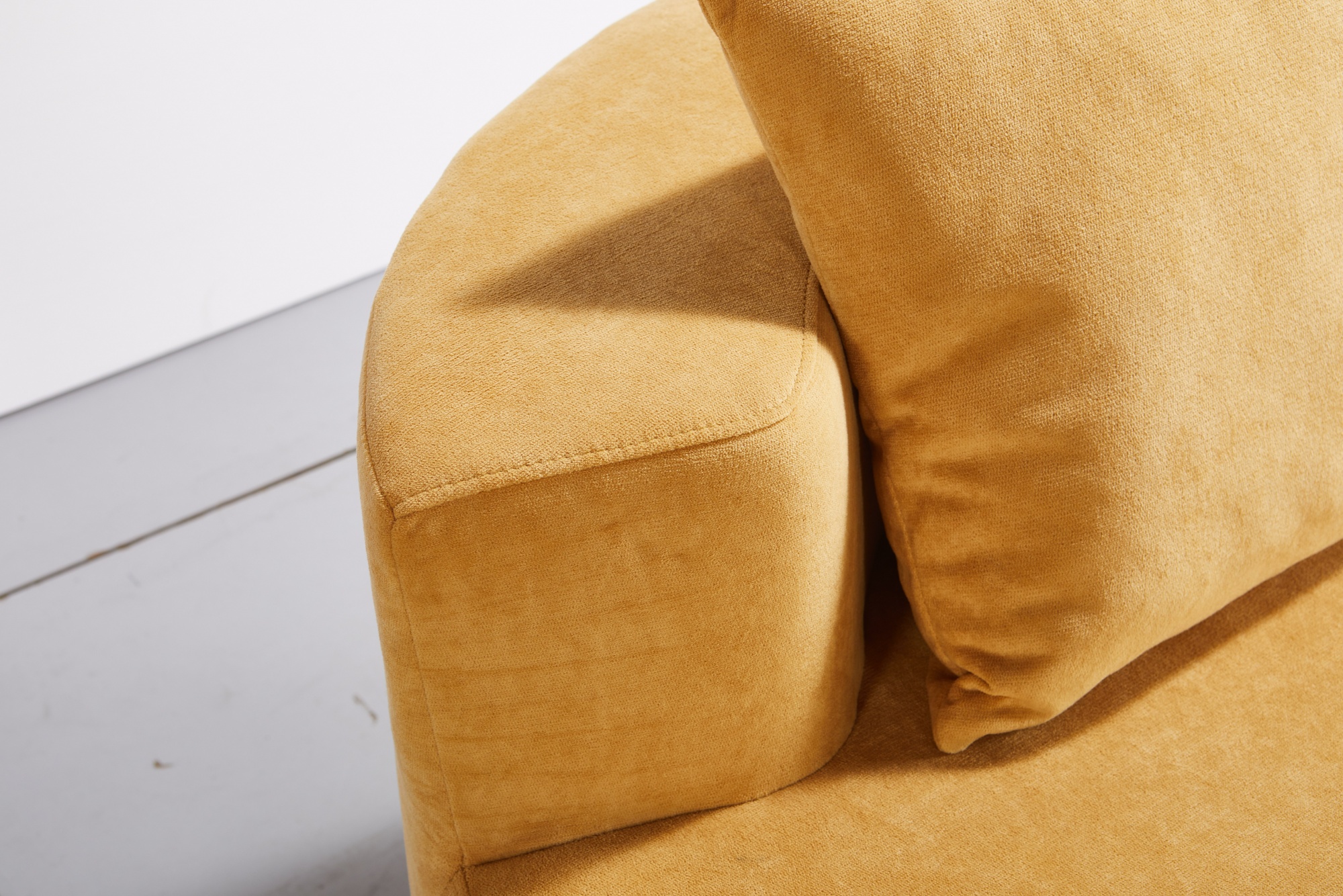 Yellow Round-Shape Compressed Couch