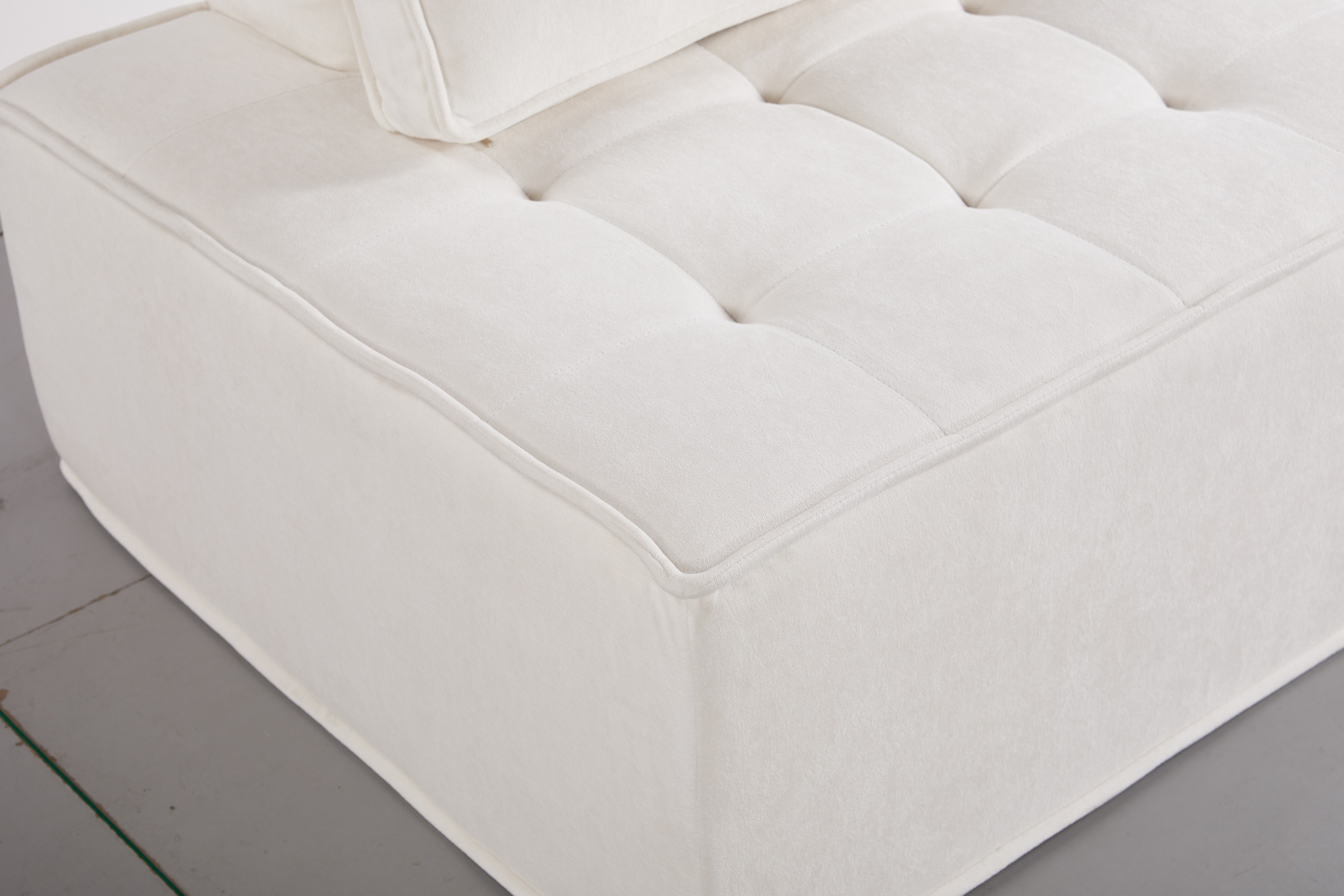 White Mini Foam Sofa Pressed Couch Compressed Sofa