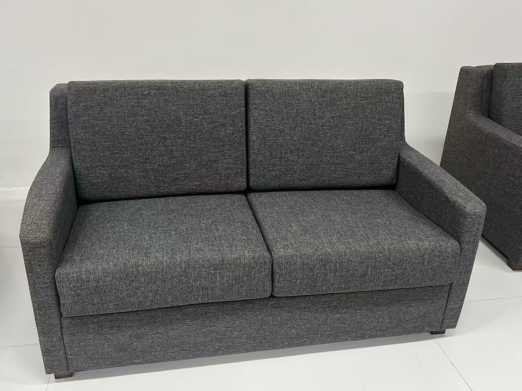 Gray Multi-functional Reclining Couch Sofa Bed
