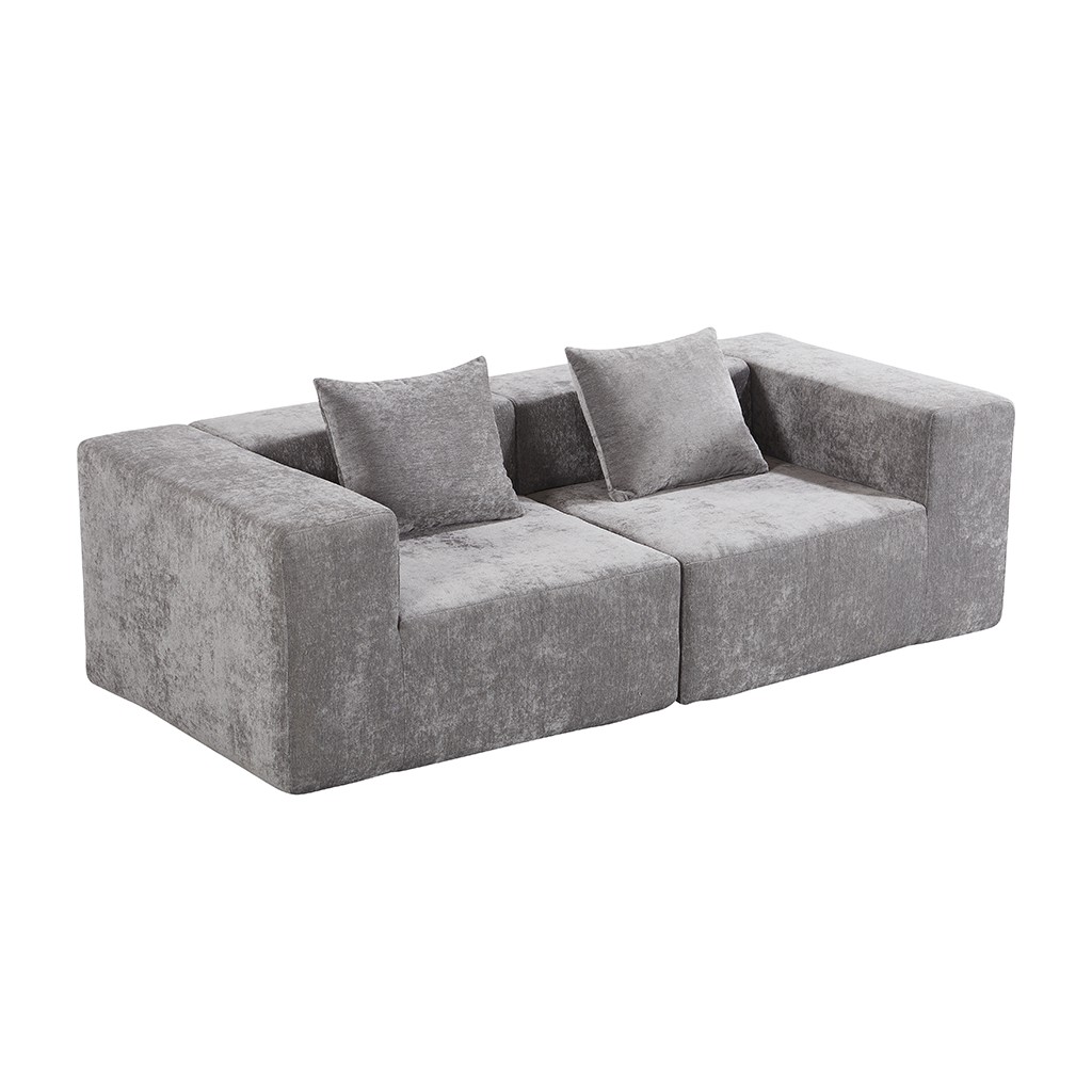 Grey Living Room Compressed Sofa